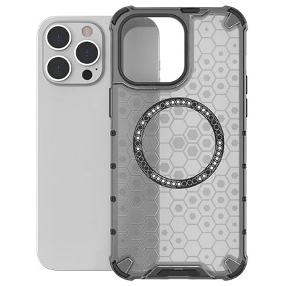 MagSafe-etui til Apple iPhone 14 Pro, Techsuit, HoneyComb Shield, Hvid