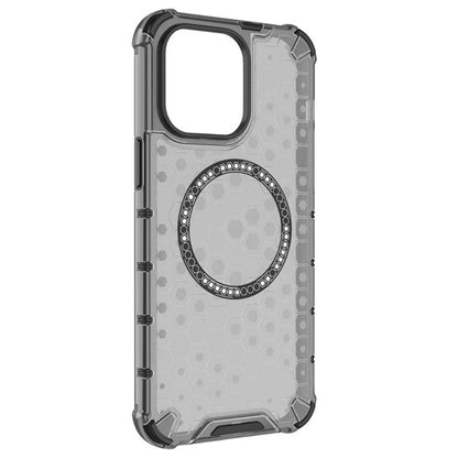 MagSafe-etui til Apple iPhone 14 Pro, Techsuit, HoneyComb Shield, Hvid