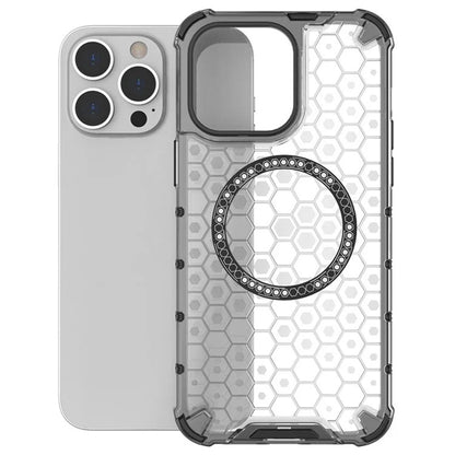 MagSafe-etui til Apple iPhone 14 Pro, Techsuit, HoneyComb Shield, Sort