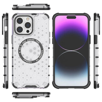 MagSafe-etui til Apple iPhone 14 Pro, Techsuit, HoneyComb Shield, Sort
