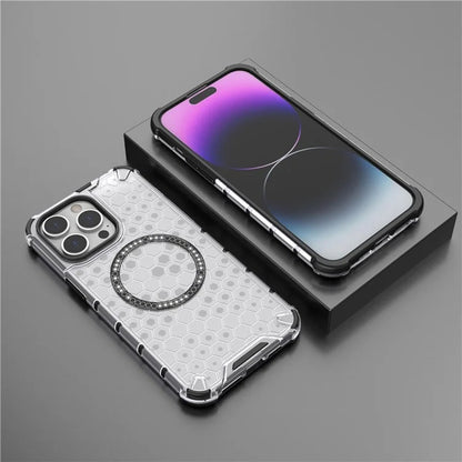 MagSafe-etui til Apple iPhone 14 Pro, Techsuit, HoneyComb Shield, Sort