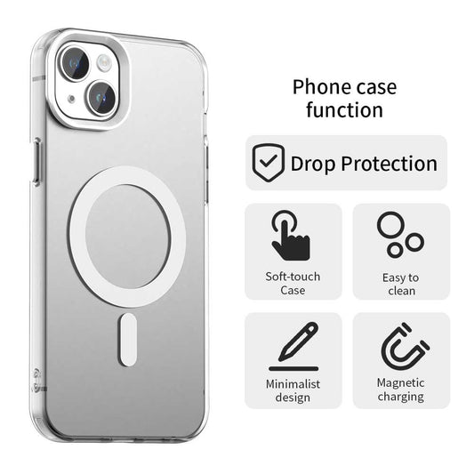 MagSafe-etui til Apple iPhone 14, Techsuit, CandyCase, Hvid