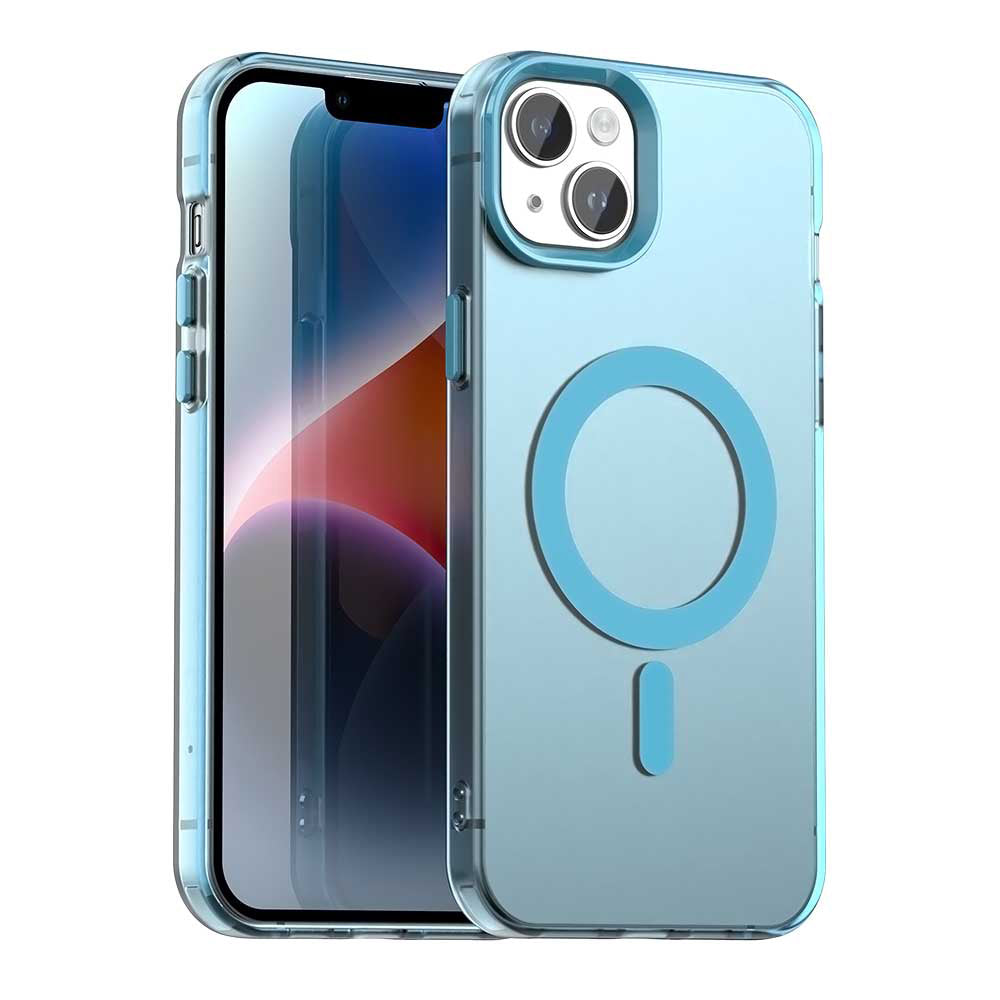 MagSafe-etui til Apple iPhone 14, Techsuit, CandyCase, Blå