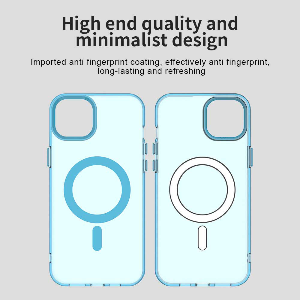 MagSafe-etui til Apple iPhone 14, Techsuit, CandyCase, Blå