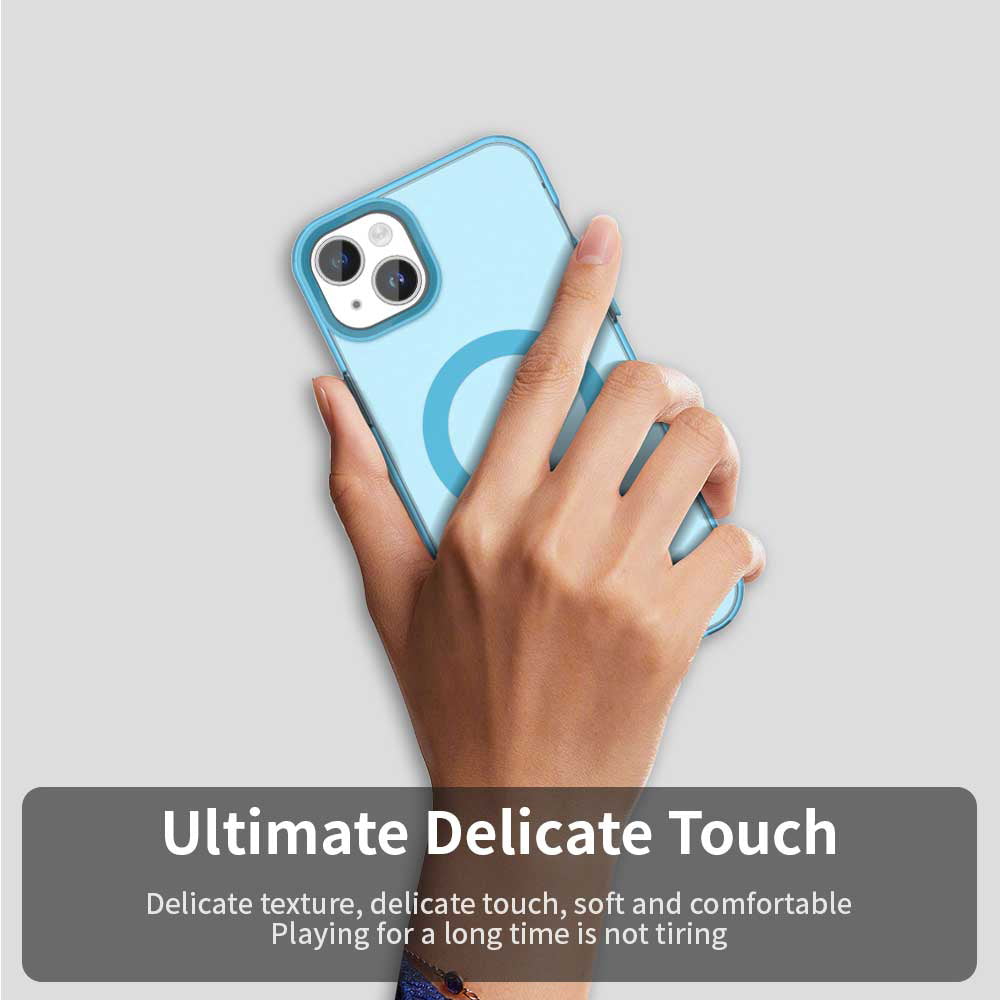MagSafe-etui til Apple iPhone 14, Techsuit, CandyCase, Blå