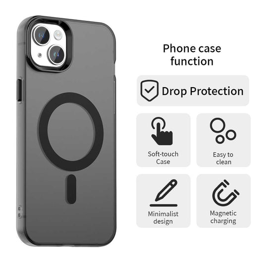 MagSafe-etui til Apple iPhone 14, Techsuit, CandyCase, Sort