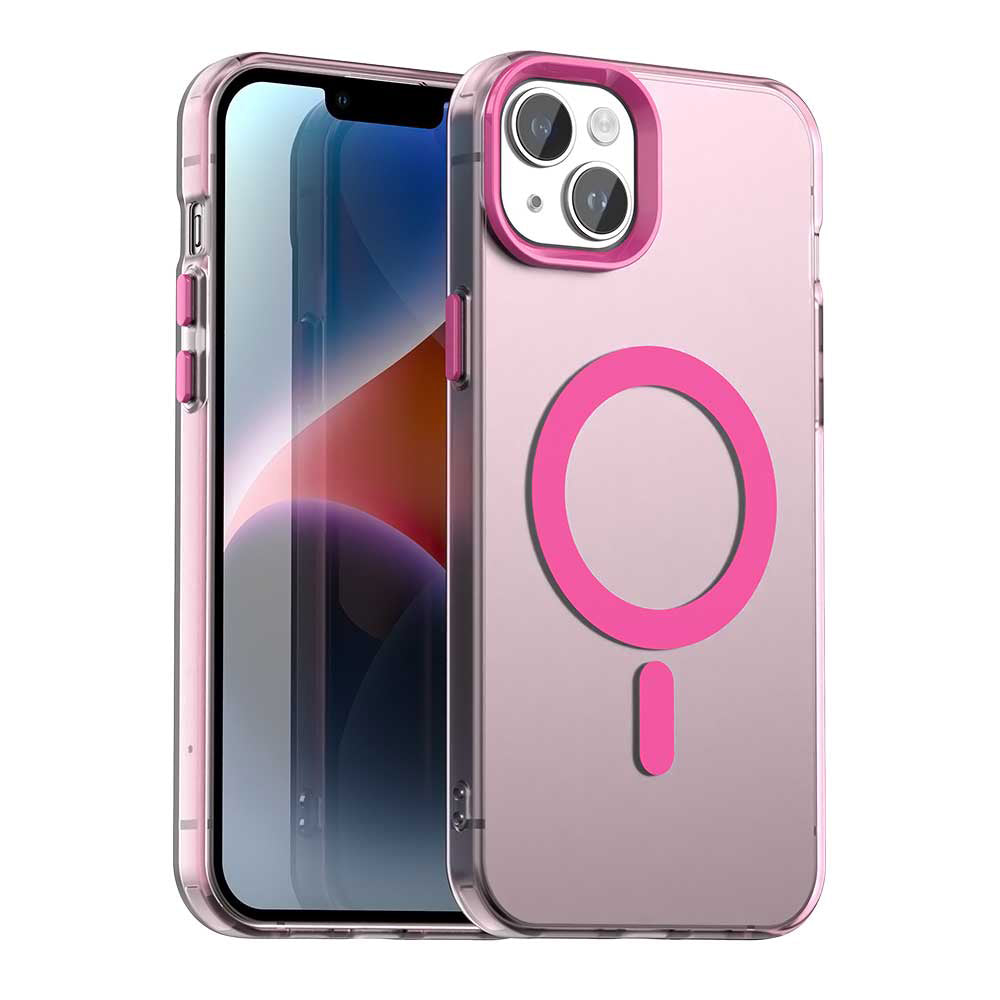 MagSafe-etui til Apple iPhone 14, Techsuit, CandyCase, Lyserød