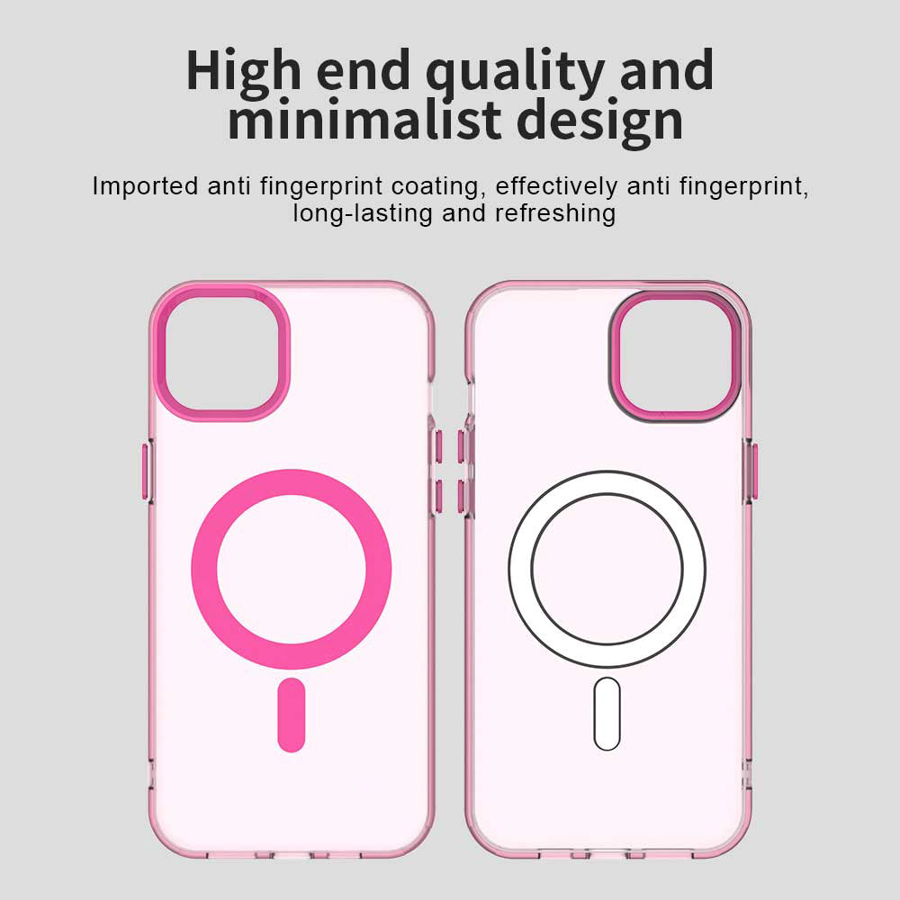 MagSafe-etui til Apple iPhone 14, Techsuit, CandyCase, Lyserød