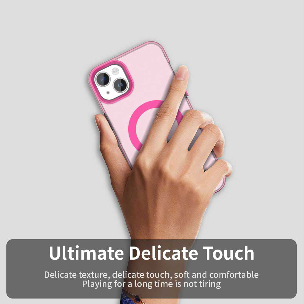 MagSafe-etui til Apple iPhone 14, Techsuit, CandyCase, Lyserød