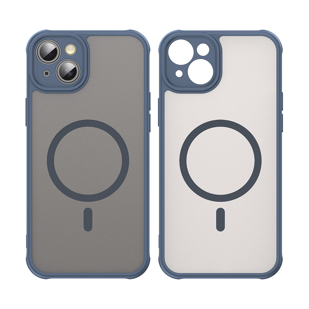 MagSafe-etui til Apple iPhone 14, Techsuit, HaloFrost II, Mørkeblå