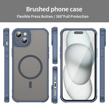 MagSafe-etui til Apple iPhone 14, Techsuit, HaloFrost II, Mørkeblå