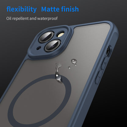MagSafe-etui til Apple iPhone 14, Techsuit, HaloFrost II, Mørkeblå