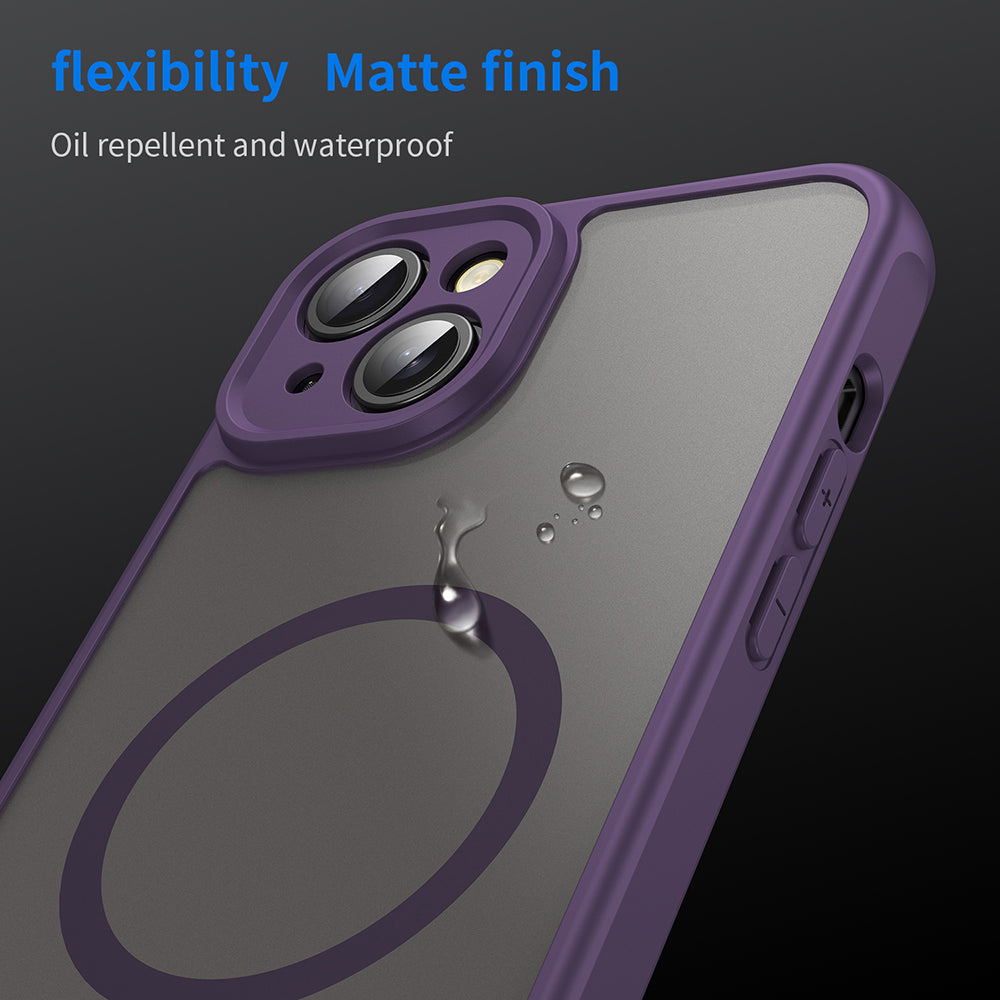 MagSafe-etui til Apple iPhone 14, Techsuit, HaloFrost II, Lilla