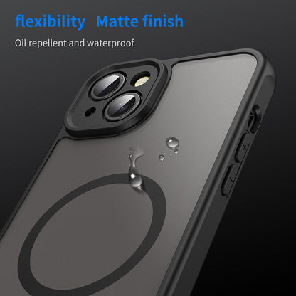 MagSafe-etui til Apple iPhone 14, Techsuit, HaloFrost II, Sort