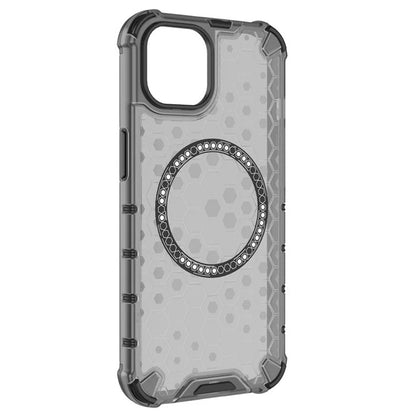 MagSafe Case for Apple iPhone 14, Techsuit, HoneyComb Shield, Black