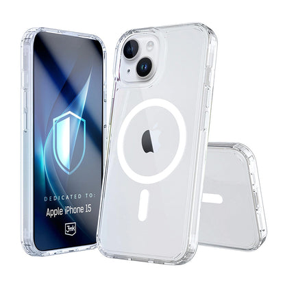 MagSafe-etui til Apple iPhone 15, 3MK, Armor MagCase, Transparent
