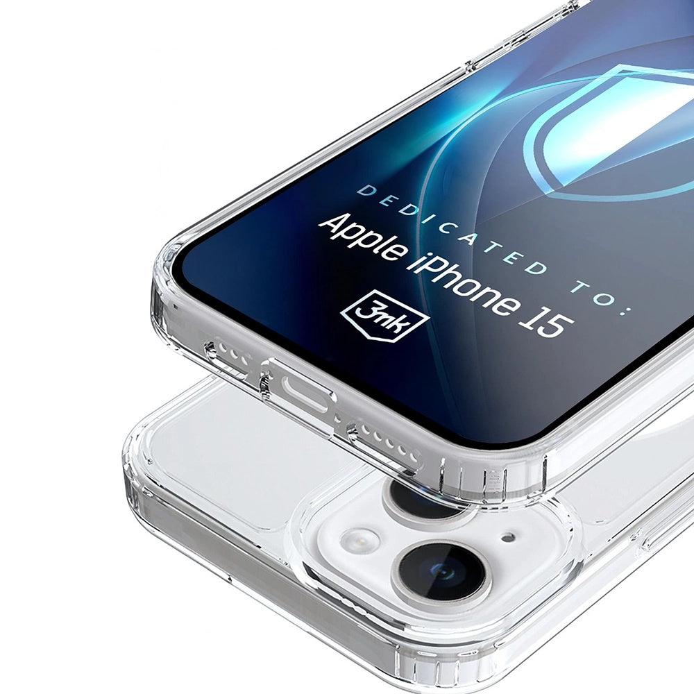 MagSafe-etui til Apple iPhone 15, 3MK, Armor MagCase, Transparent