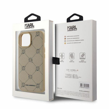 MagSafe cover til Apple iPhone 15, Karl Lagerfeld, Karl's Head, Beige