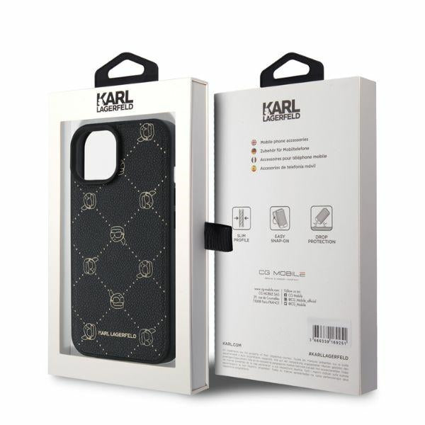 MagSafe cover til Apple iPhone 15, Karl Lagerfeld, Karl's Head, Sort