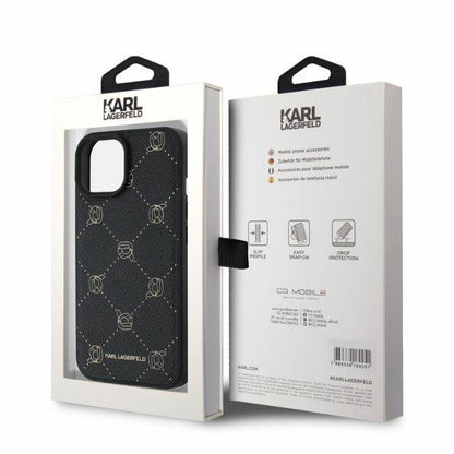 MagSafe cover til Apple iPhone 15, Karl Lagerfeld, Karl's Head, Sort
