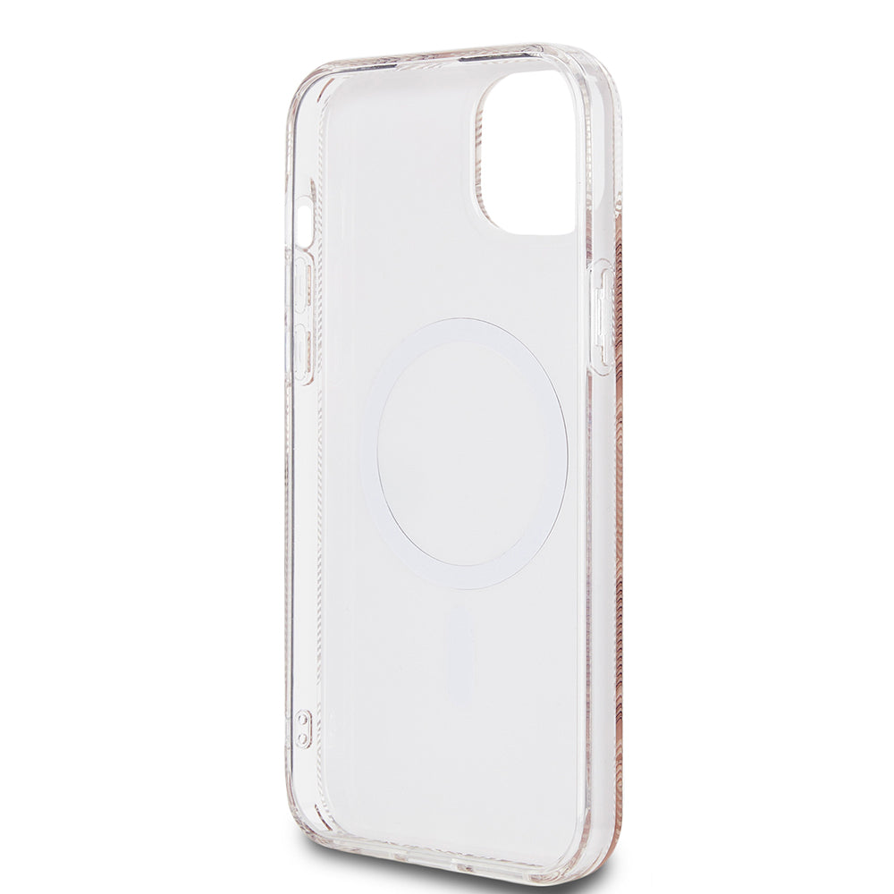 MagSafe cover til Apple iPhone 15 Plus, Guess, IML Gcube, Brun