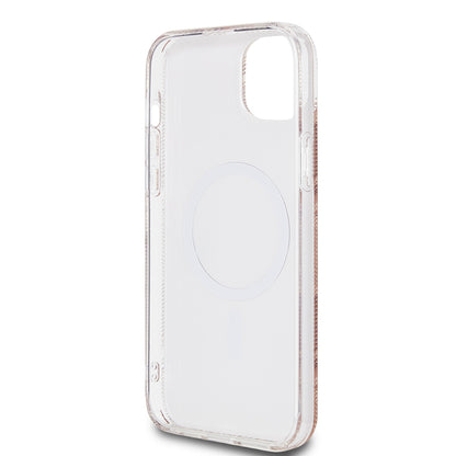 MagSafe cover til Apple iPhone 15 Plus, Guess, IML Gcube, Brun