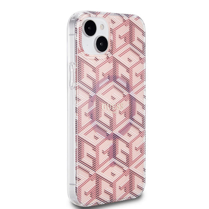 MagSafe cover til Apple iPhone 15 Plus, Guess, IML Gcube, Pink