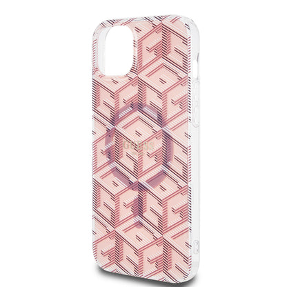 MagSafe cover til Apple iPhone 15 Plus, Guess, IML Gcube, Pink
