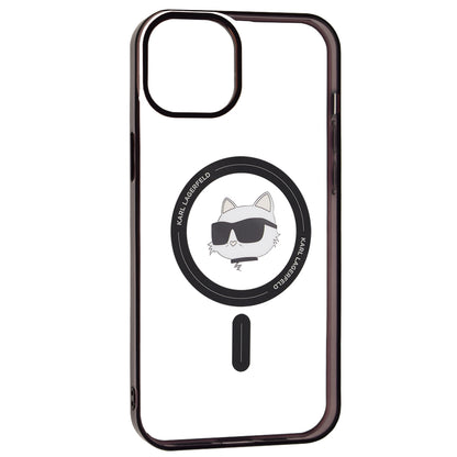 MagSafe cover til Apple iPhone 15 Plus, Karl Lagerfeld, IML Choupette's Head, Transparent