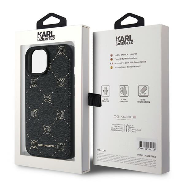 MagSafe cover til Apple iPhone 15 Plus, Karl Lagerfeld, Karl's Head, Sort
