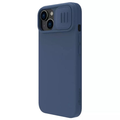 MagSafe-etui til Apple iPhone 15 Plus, Nillkin, CamShield Silky, Blå