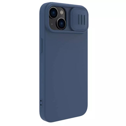 MagSafe-etui til Apple iPhone 15 Plus, Nillkin, CamShield Silky, Blå
