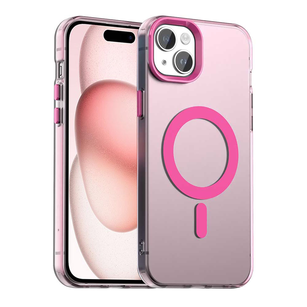 MagSafe-cover til Apple iPhone 15 Plus, Techsuit, CandyCase, lyserød