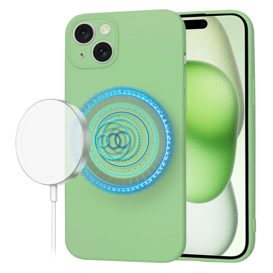MagSafe-etui til Apple iPhone 15 Plus, Techsuit, SoftFlex, Lysegrøn