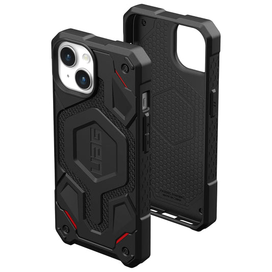 MagSafe-etui til Apple iPhone 15 Plus, Urban Armor Gear, Monarch Pro Kevlar, Sort