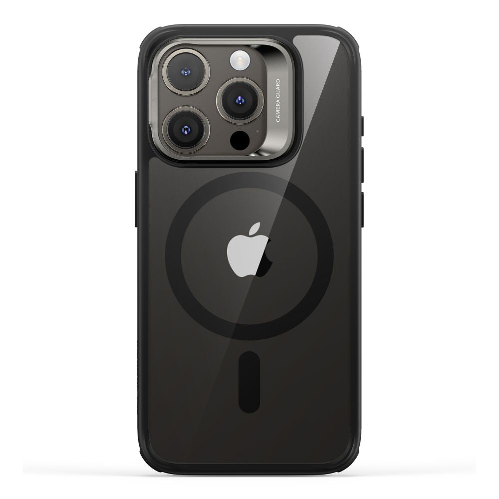 MagSafe cover til Apple iPhone 15 Pro, ESR, Classic Hybrid Kickstand, Sort Transparent