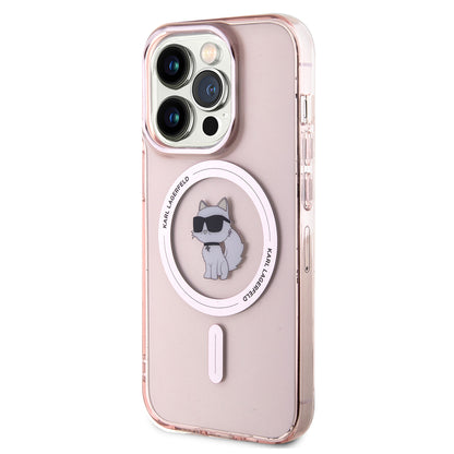 MagSafe cover til Apple iPhone 15 Pro, Karl Lagerfeld, IML Choupette, Pink