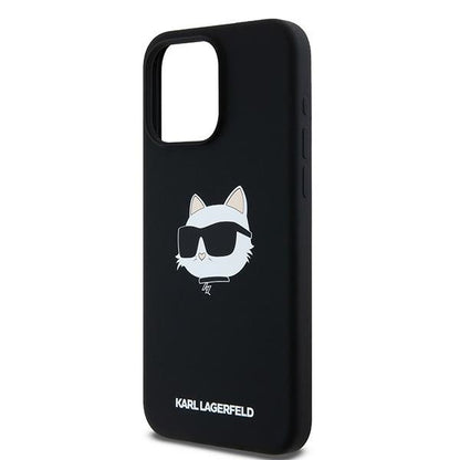 MagSafe cover til Apple iPhone 15 Pro, Karl Lagerfeld, Silicone Choupette's Head, Sort
