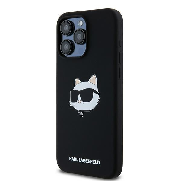 MagSafe cover til Apple iPhone 15 Pro, Karl Lagerfeld, Silicone Choupette's Head, Sort