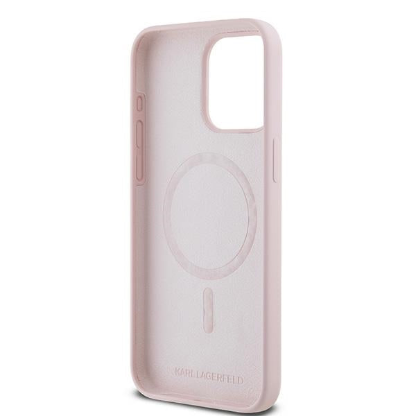 MagSafe cover til Apple iPhone 15 Pro, Karl Lagerfeld, Silicone Karl & Choupette, Pink