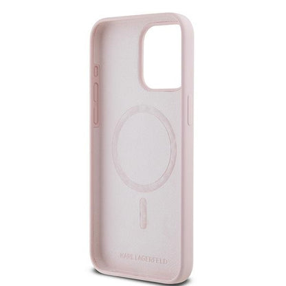 MagSafe cover til Apple iPhone 15 Pro, Karl Lagerfeld, Silicone Karl & Choupette, Pink