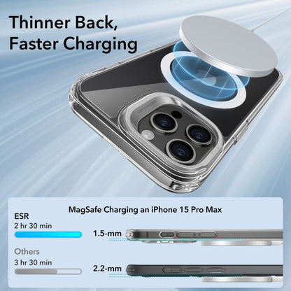 MagSafe-etui til Apple iPhone 15 Pro Max, ESR, Classic Hybrid Kickstand, Transparent
