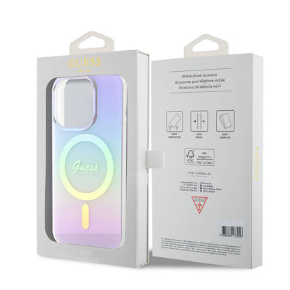 MagSafe cover til Apple iPhone 15 Pro Max, Guess, IML Iridescent, Lilla
