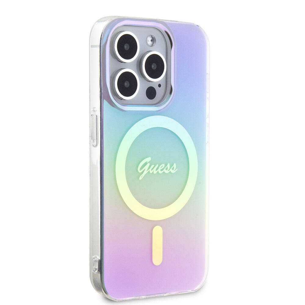MagSafe cover til Apple iPhone 15 Pro Max, Guess, IML Iridescent, Lilla