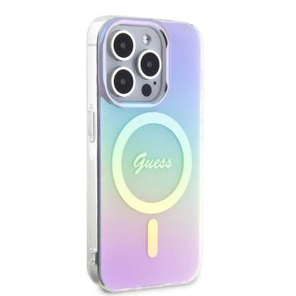 MagSafe cover til Apple iPhone 15 Pro Max, Guess, IML Iridescent, Lilla