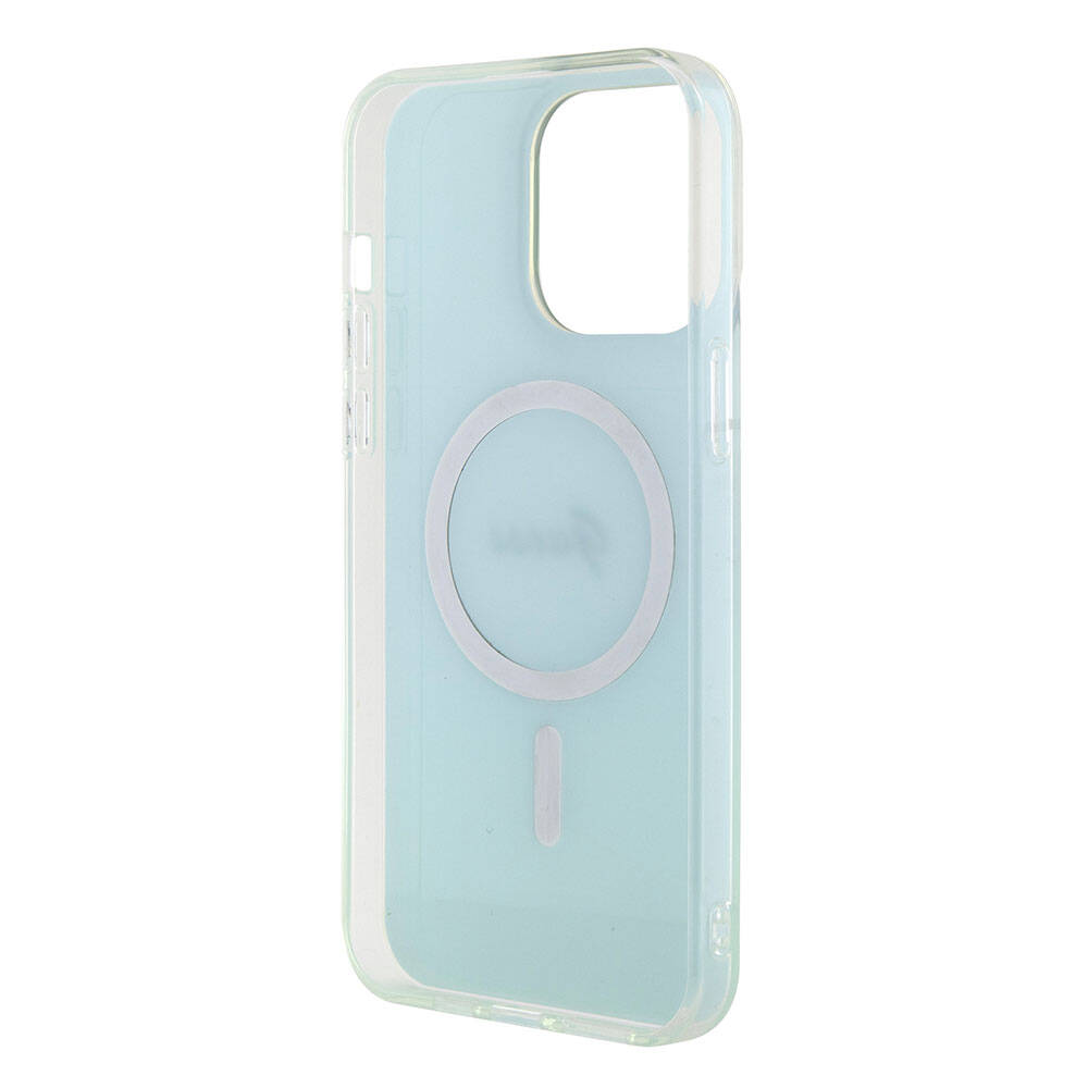 MagSafe cover til Apple iPhone 15 Pro Max, Guess, IML Iridescent, Turkis