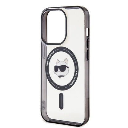 MagSafe cover til Apple iPhone 15 Pro Max, Karl Lagerfeld, IML Choupette's Head, Transparent