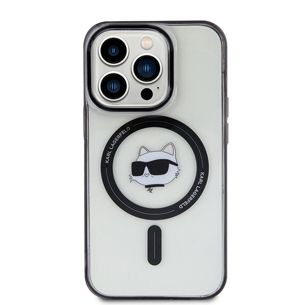 MagSafe cover til Apple iPhone 15 Pro Max, Karl Lagerfeld, IML Choupette's Head, Transparent