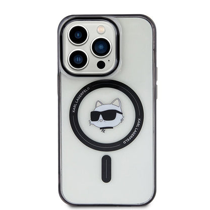 MagSafe cover til Apple iPhone 15 Pro Max, Karl Lagerfeld, IML Choupette's Head, Transparent
