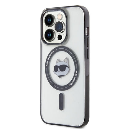 MagSafe cover til Apple iPhone 15 Pro Max, Karl Lagerfeld, IML Choupette's Head, Transparent